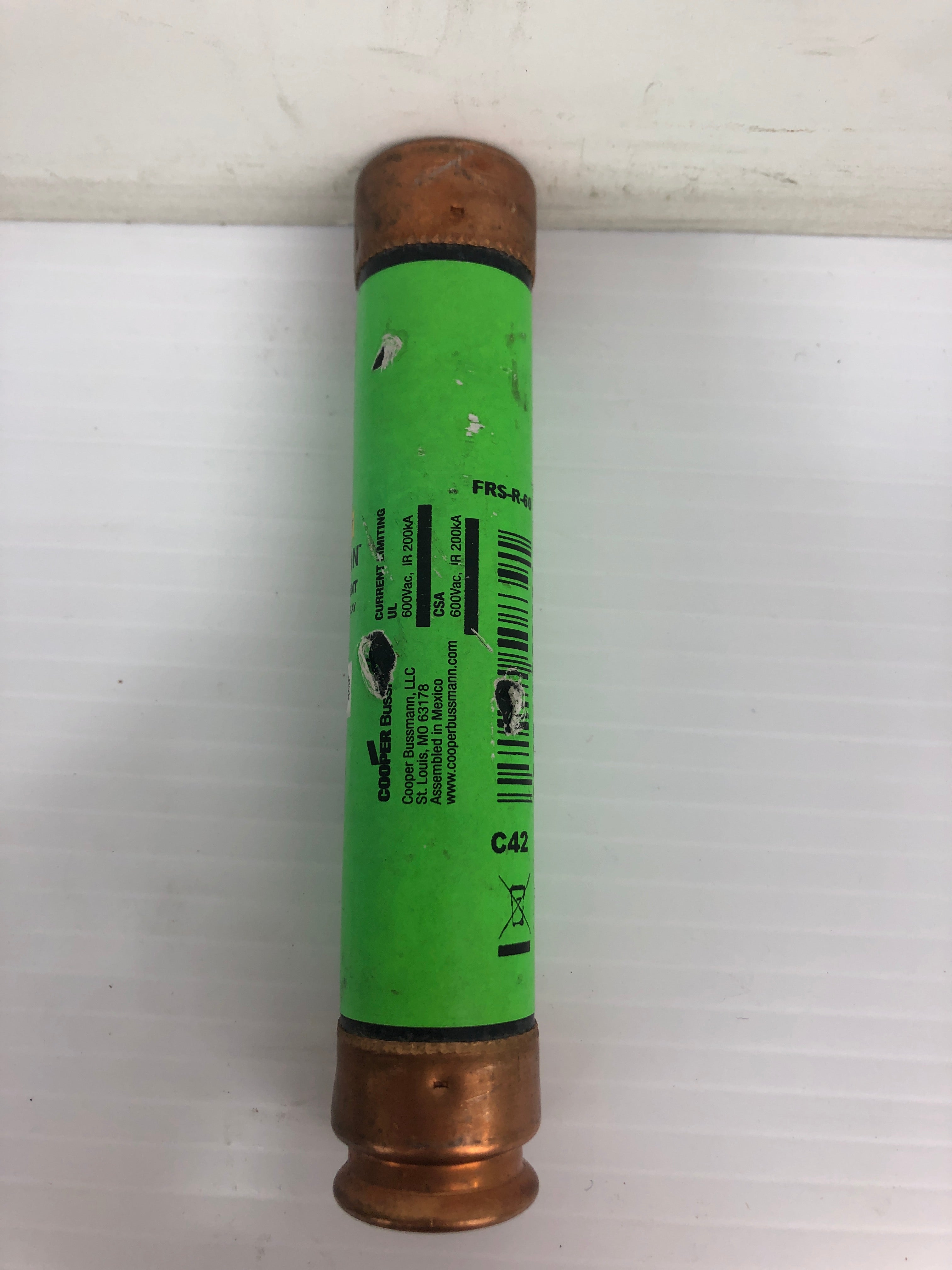 Bussman FRS-R-60 Fusetron Energy Efficient Fuses 600Vac 200Ka 250Vdc 60A