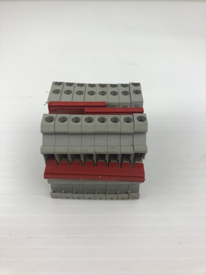 Phoenix UT 4-TWIN Terminal Block 600V 4mm² 30A - Lot of 8