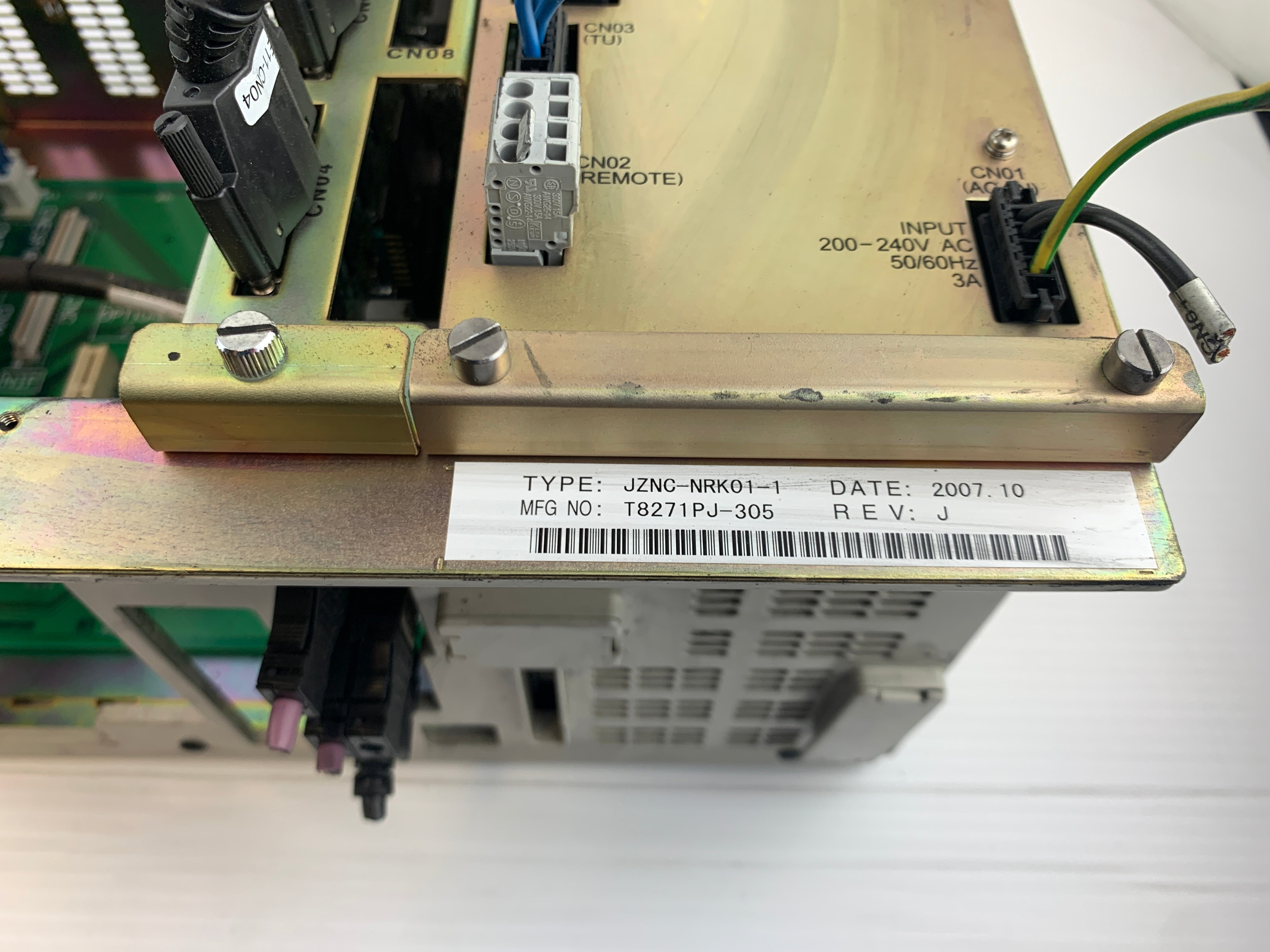 Fuji CPS-420F Power Supply Rack Card Slot JZNC-NRK01-1 Yaskawa JZNC-NRK52-1