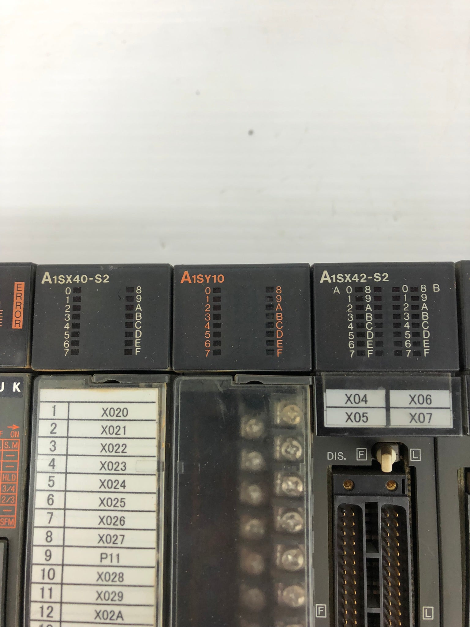 Mitsubishi A1S61PN PLC Melsec CPU 10 Slot Rack with Modules