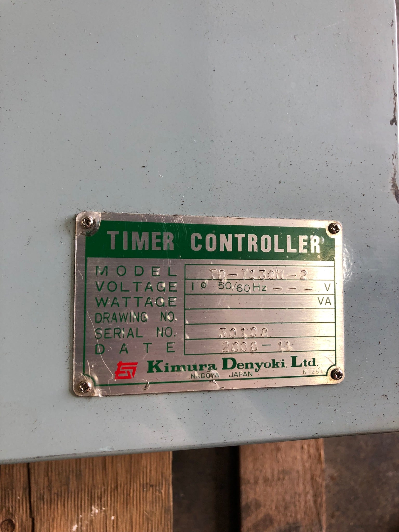 Kimura Denyoki Ltd TD-T130M-2 Timer Controller 50/60Hz