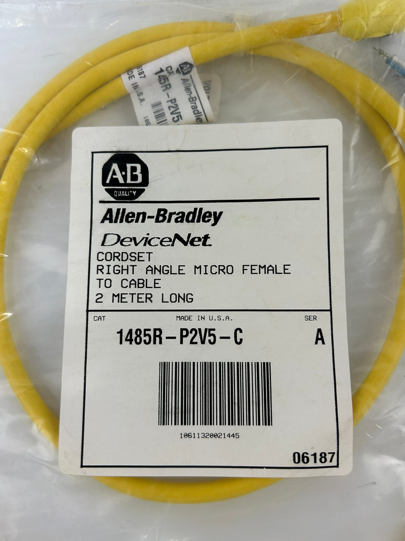 Allen Bradley 1485R-P2V5-C Cordset Right Angle Micro Female to Cable Series A