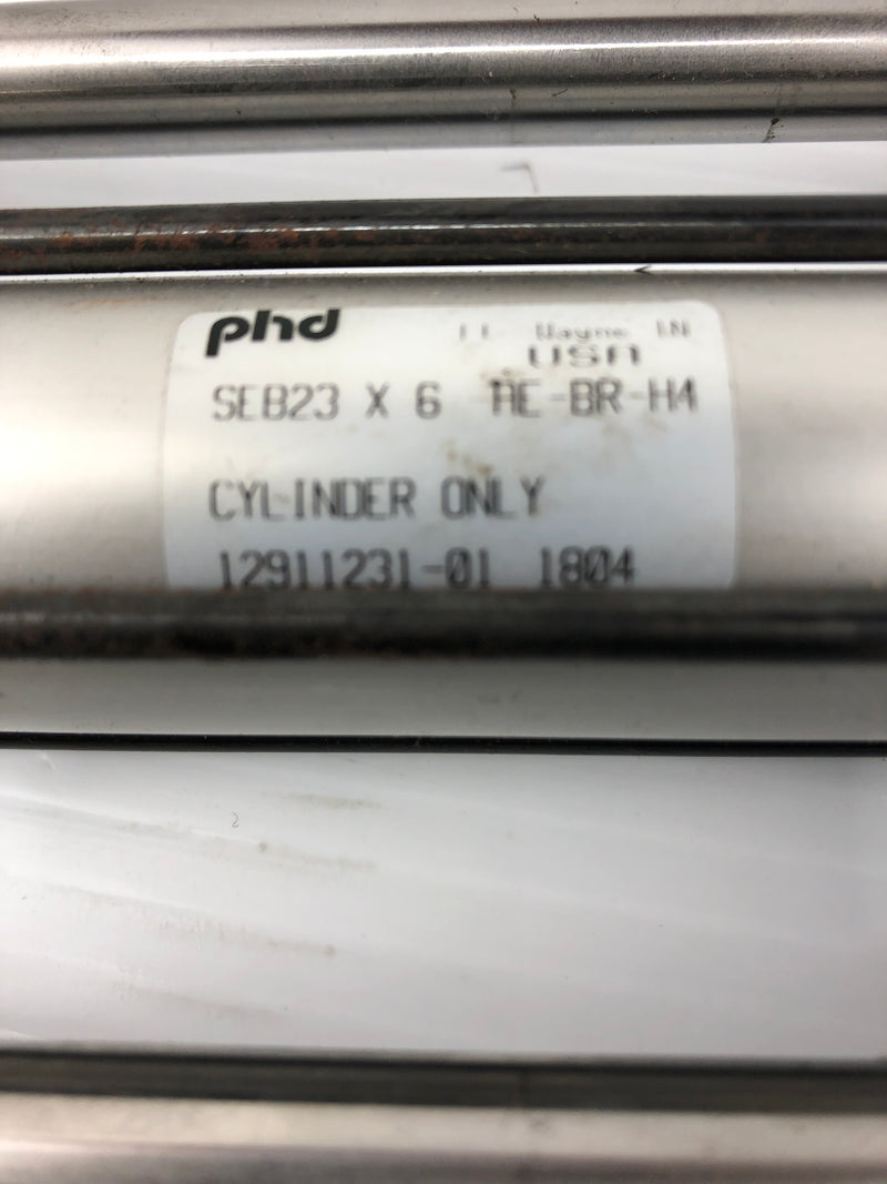 PHD SEB23 X 6-AE-BR Pneumatic Slide Cylinder 12911231-01 SEB23X6-AE-BR-H4