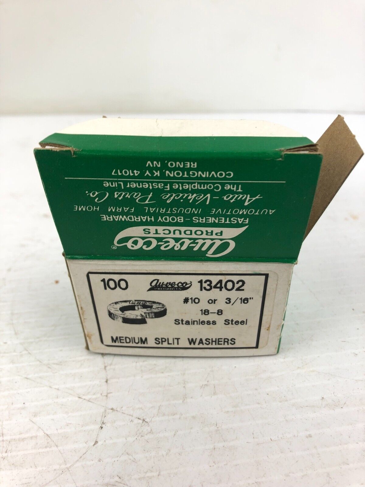 AU-VE-CO 13402 Stainless Steel Medium Split Washers 3/16" 18-8 - Lot of 150