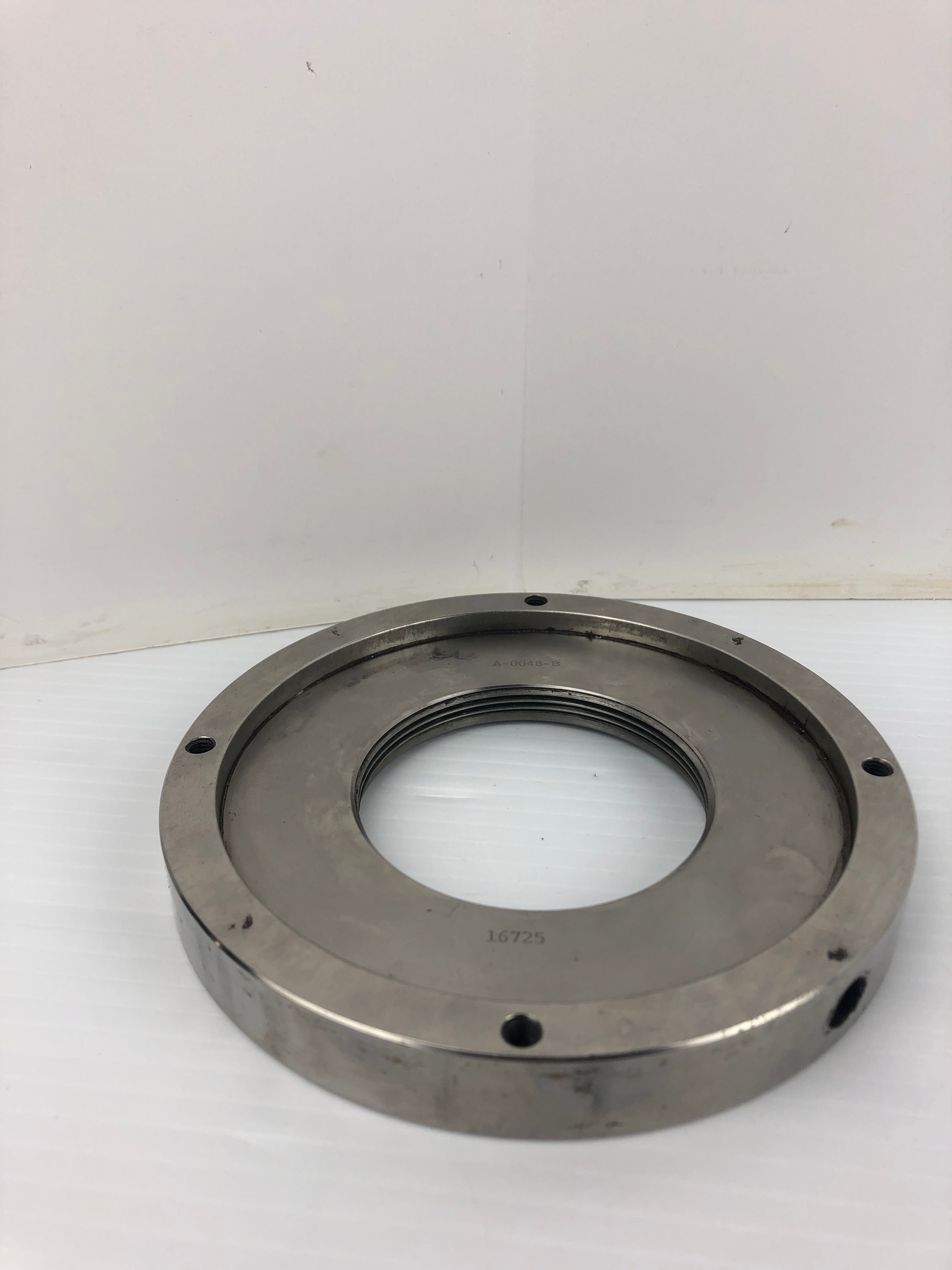 Threaded Metal Flange A-0048-B 16725 6.0" OD 2.915" ID 5.10" Inside Rim: 5.10"