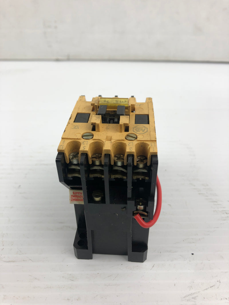 Allen Bradley 100-A09ND3 Contactor Series B 9A 4P with 199-FSMA1