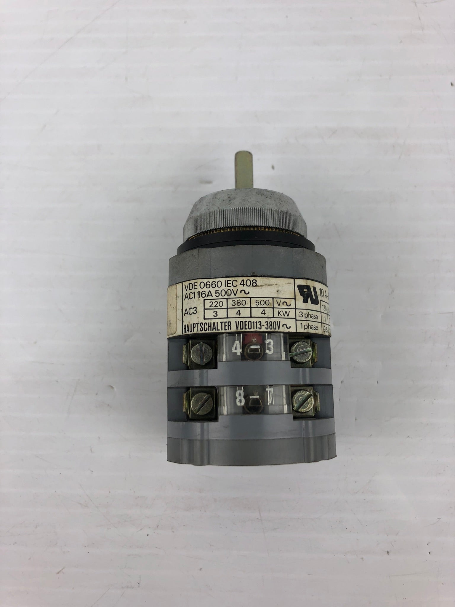 Siemens 3ZL2 Rotary Contact Switch 10A 600VAC 287-INB05