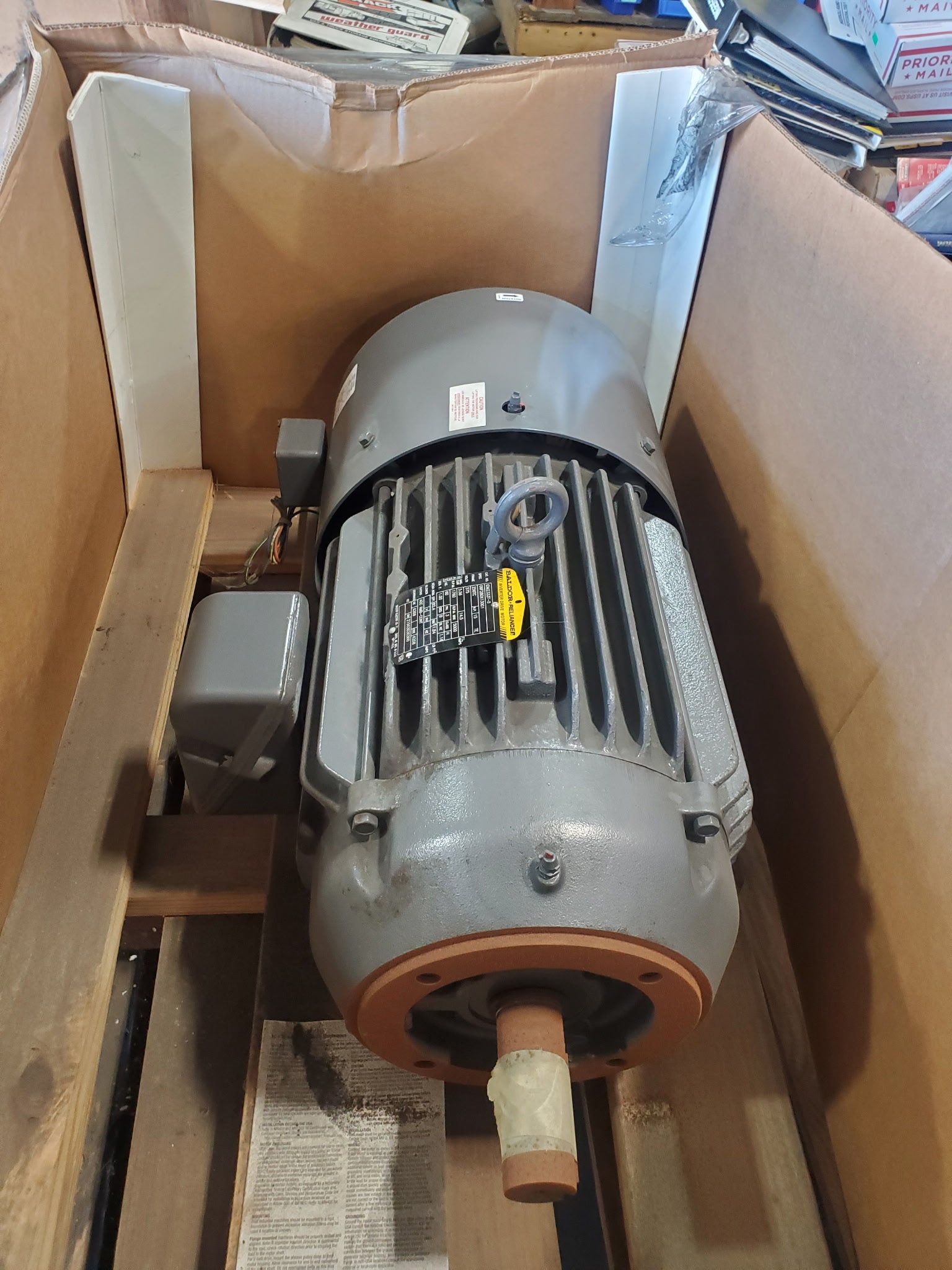 Baldor IDM2333T-5 Inverter Drive Motor 15 HP 3PH 256TC 1760-5000 RPM TEBC