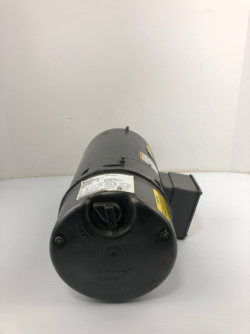 Baldor Reliance VBM3116T Brake Motor 1HP 1750RPM 3PH with Stearns 105602100BPF