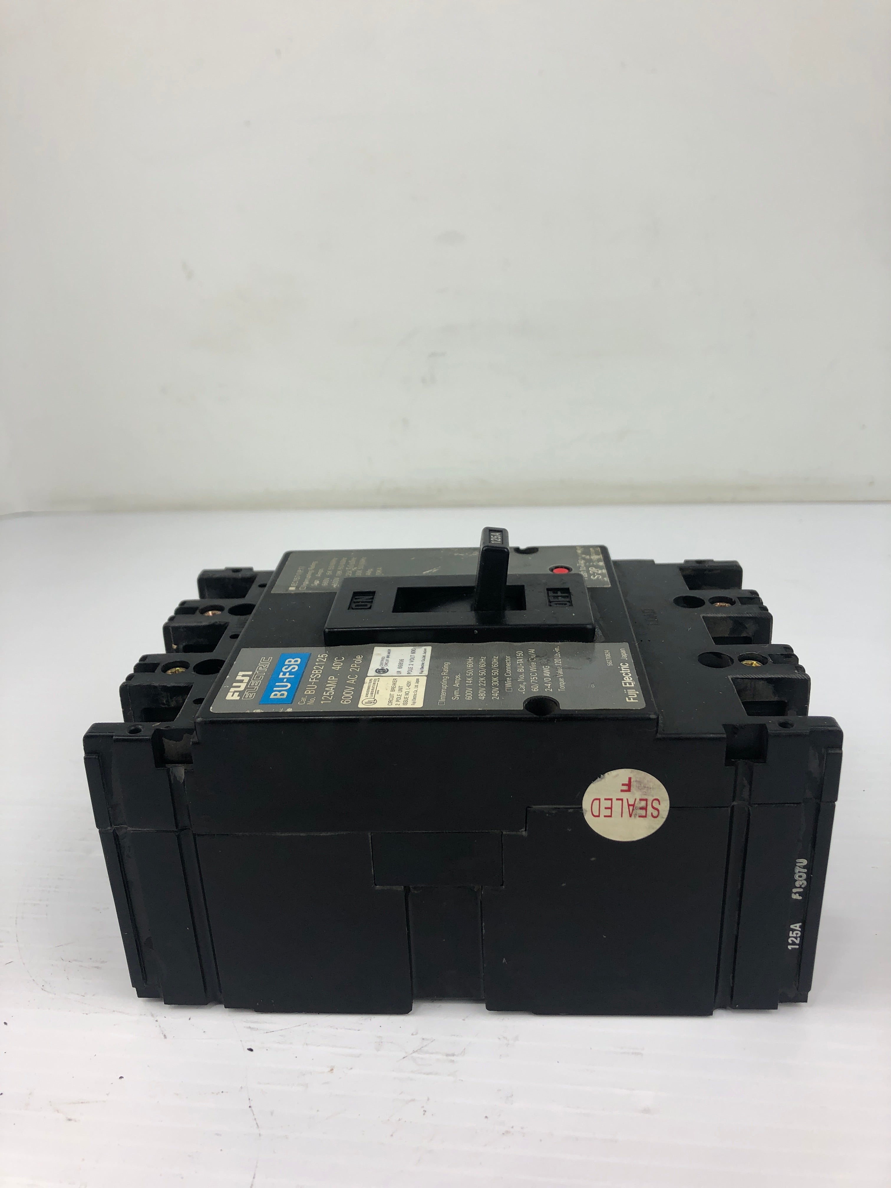 Fuji Electric BU-FSB2125 Circuit Breaker 2P 125A 600V 50/60Hz