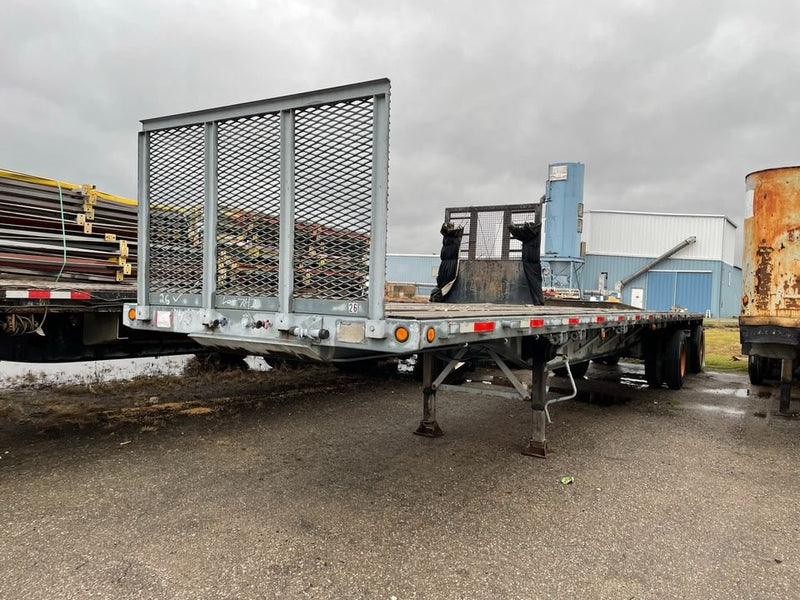 Transcraft Flatbed Trailer 45’ Long Steel Frame Wood Floor - No Title