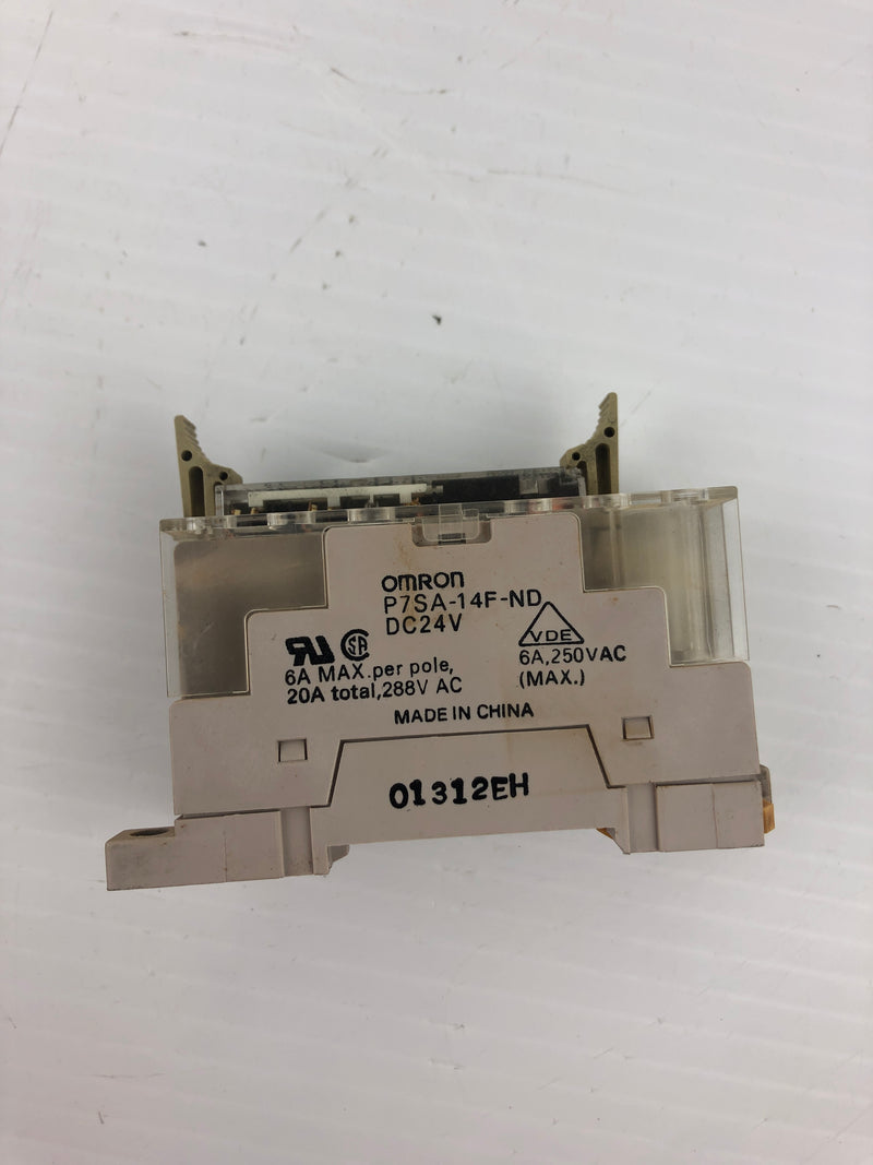 Omron G7SA-4A2B General Purpose Relay 24VDC with Base P7SA-14F-ND