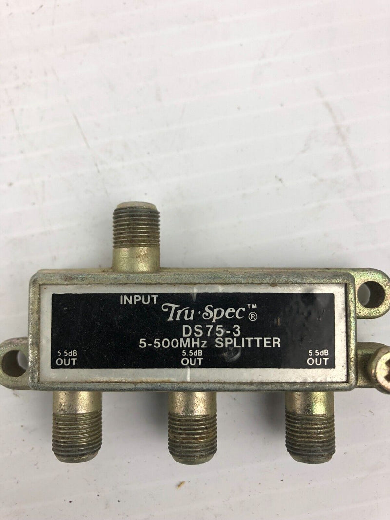 Tru-Spec DS75-3 5-500MHZ Splitter