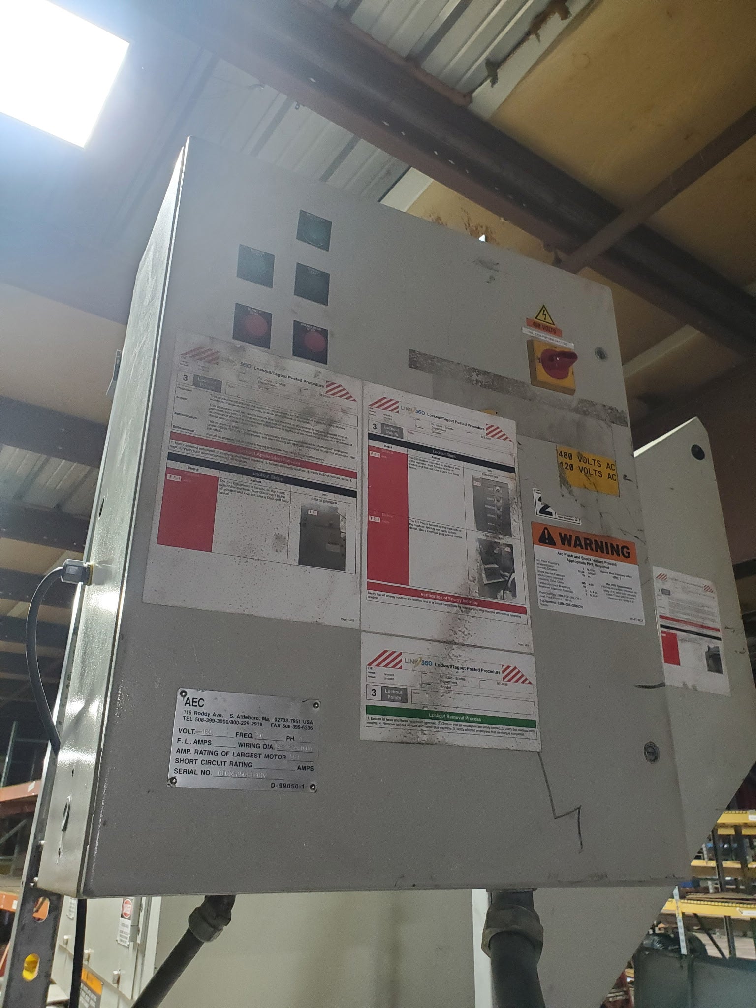 AEC 50HP Plastic Granulator Grinder 1820 18" x 20" 460V 3PH Industrial