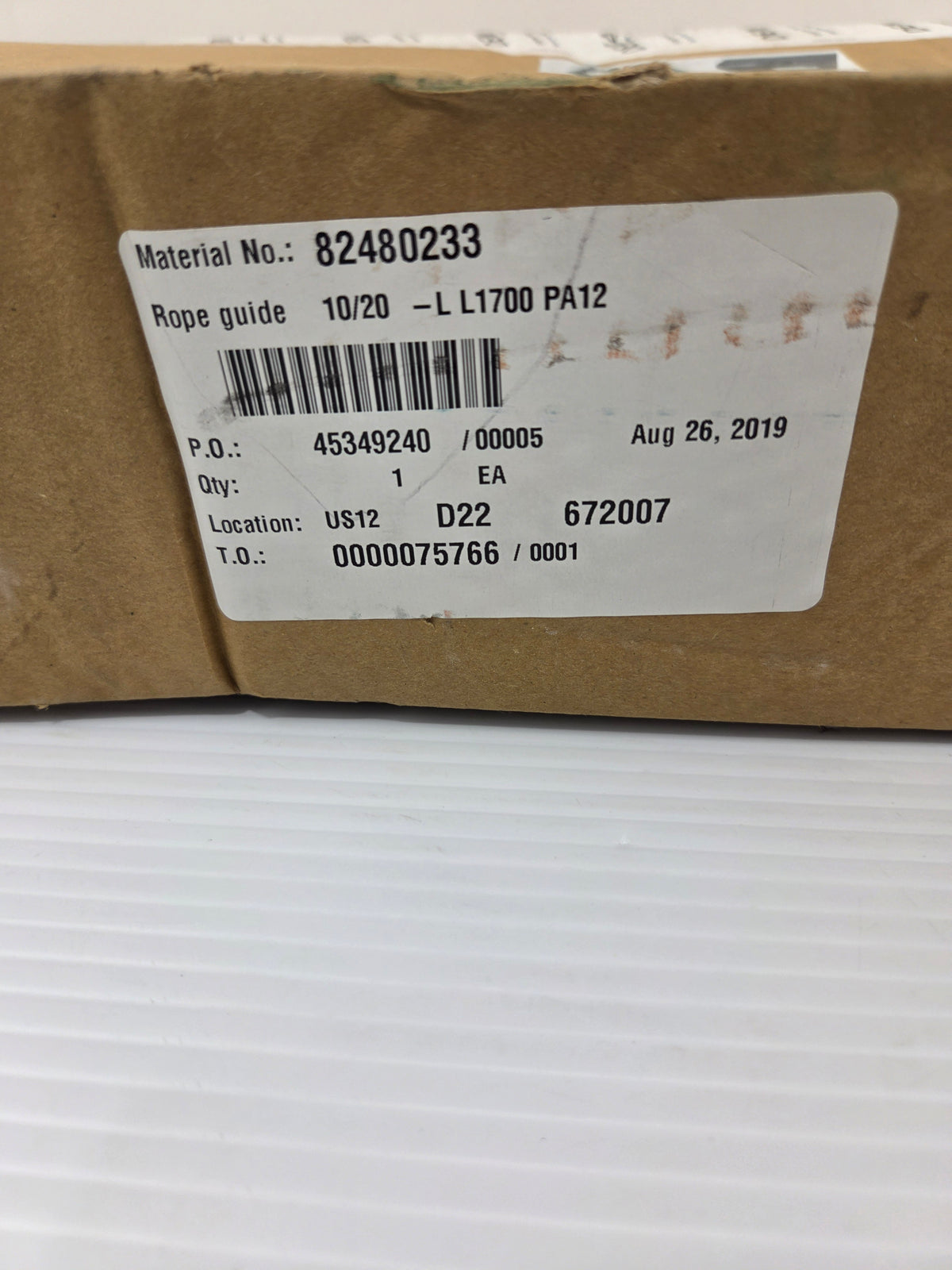 Demag 82480233 Crane Rope Guide 10/20 Left L1700 PA12 for DH1000 Wire-Rope Hoist