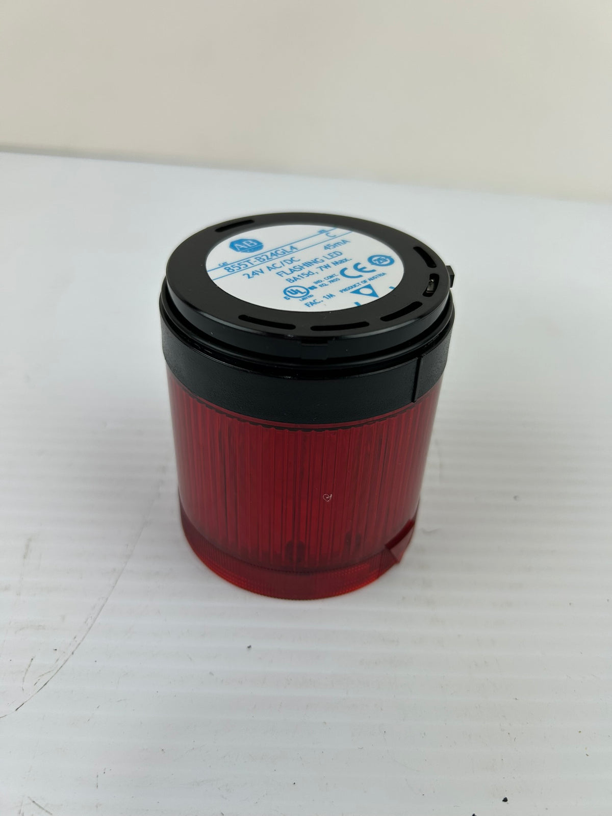 Allen Bradley 855T-B24GL4 Flashing Red LED Indicator Light Series C