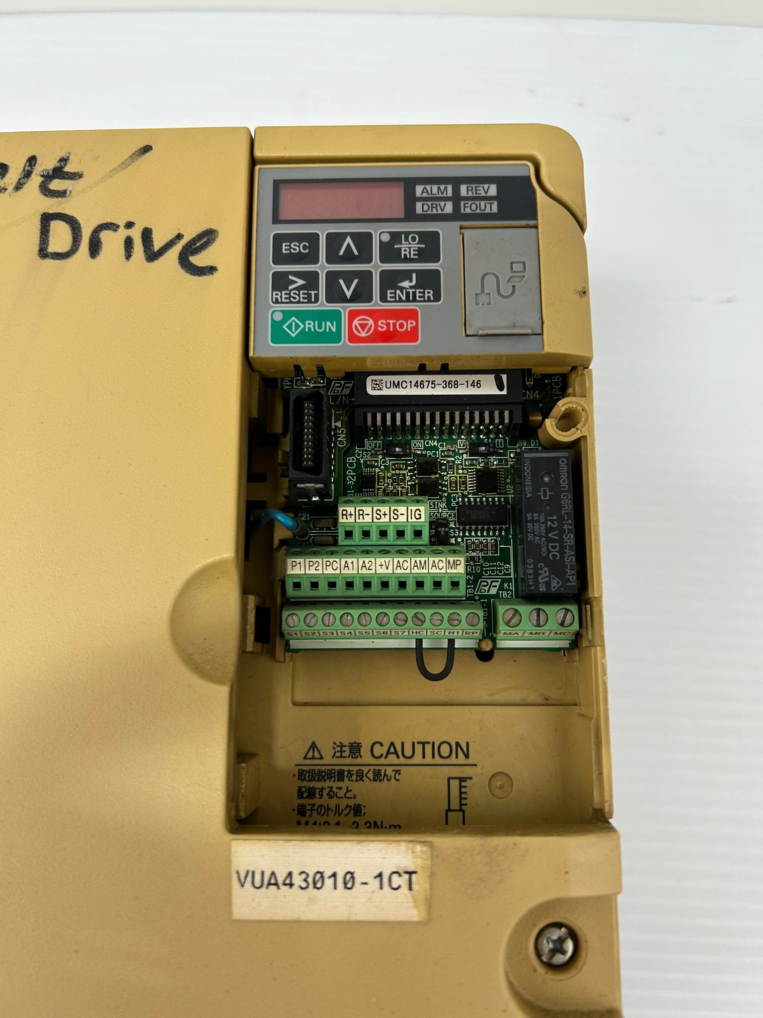 Yaskawa Electric CIMR-VU4A0018FAA V1000 3PH AC Drive Series A - No Top Cover