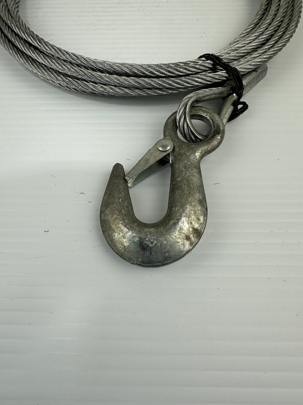 Boat Trailer Winch Cable 7/32 with Hook 25' Long Steel