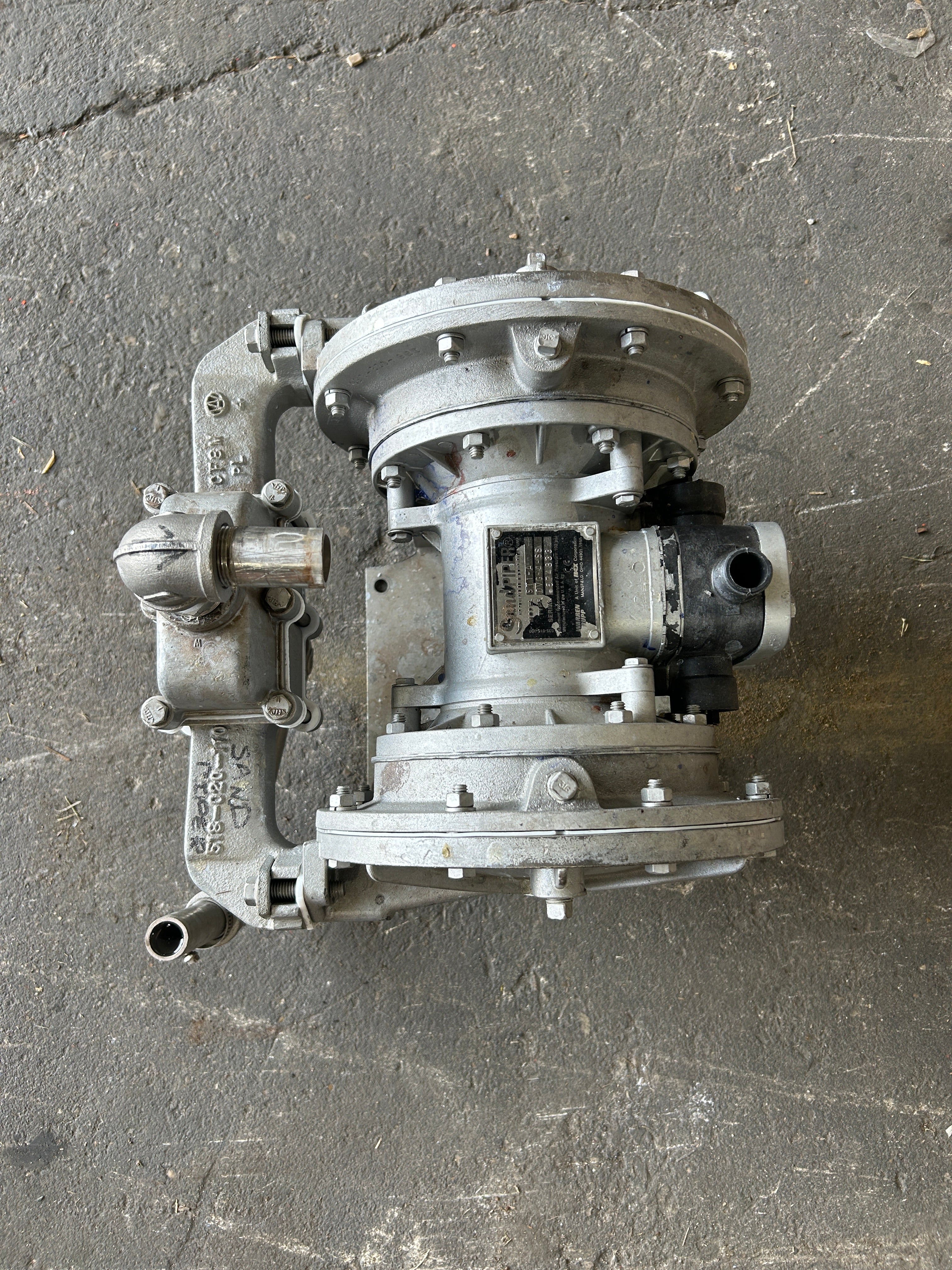 Warren Rupp Sandpiper ST1-A Air Powered Double Diaphragm Pump DVG-4-SS 100PSI