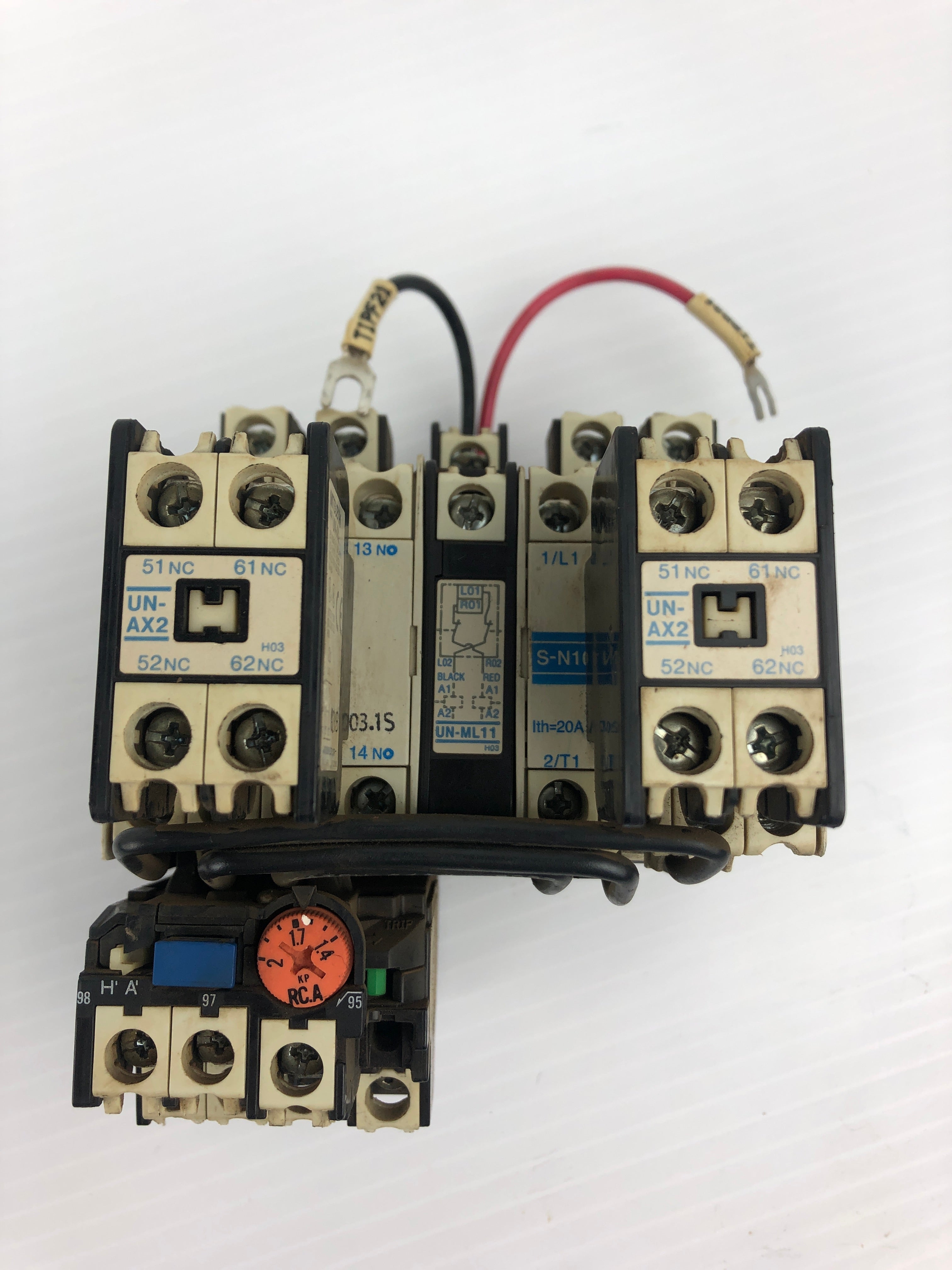 Mitsubishi S-N10 Magnetic Contactor Assembly TH-N12KP Relay UN-AX2 Contact Block