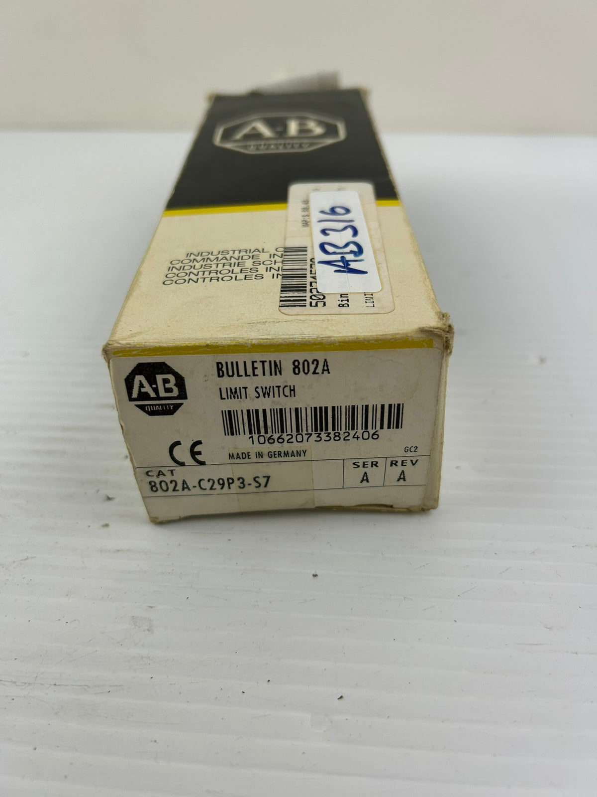 Allen Bradley 802A-C29P3-S7 Limit Switch Bulletin 802A Series A IP65 10A 500V