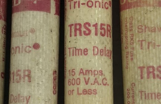 Shawmut TRS15R Time Delay Fuse 15 Amp - Lot of 4