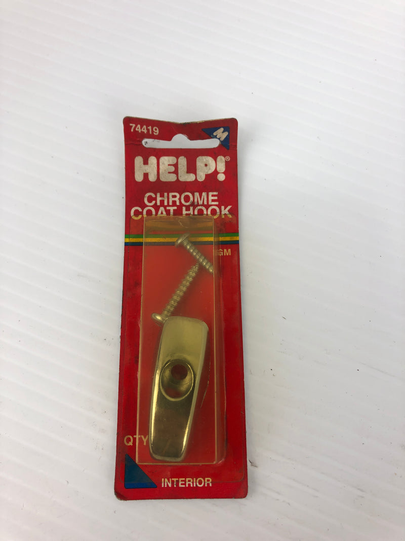 Help! 74419 Chrome Coat Hook For GM 1968 and Up