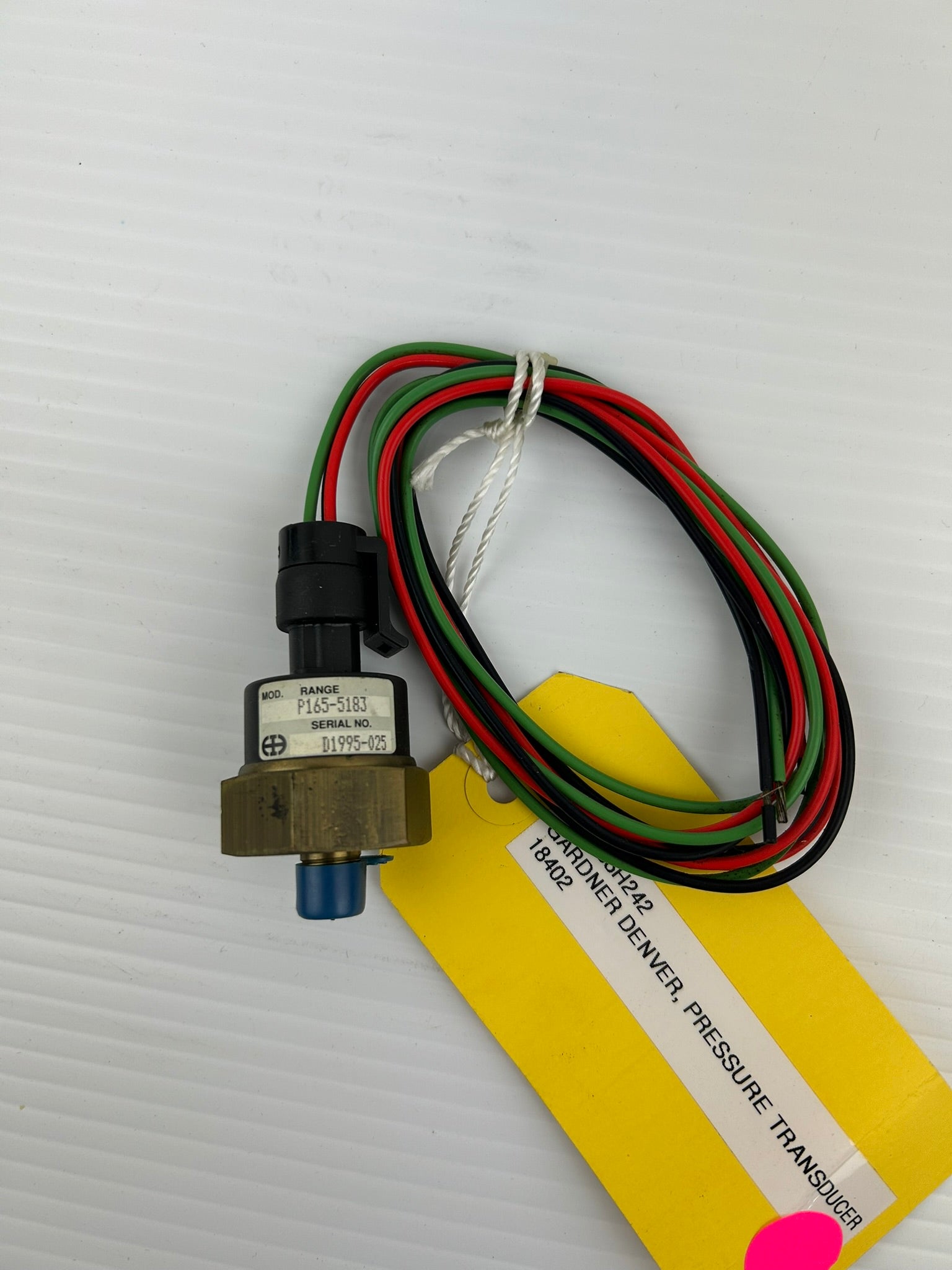Gardner Denver CMG88H242 Pressure Transducer Sensor 18402 P165-5183 Range