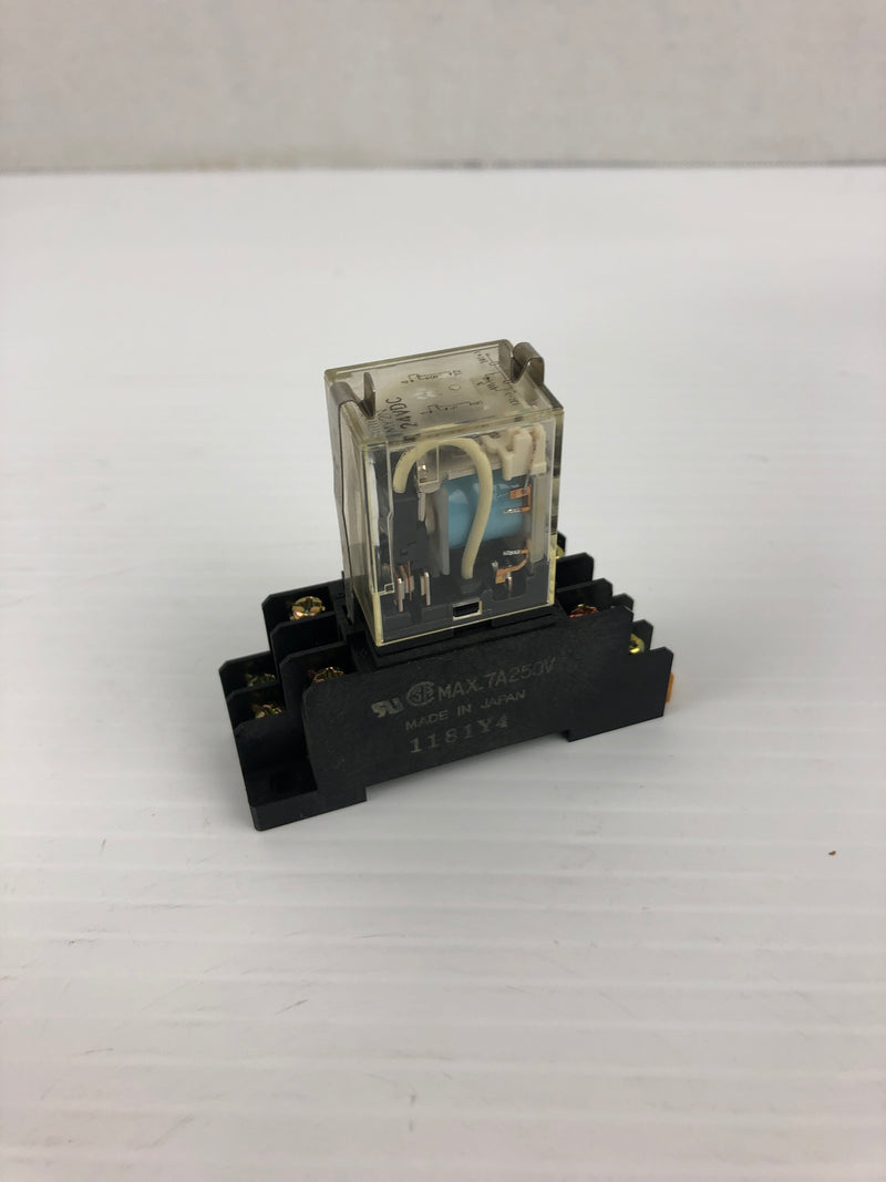 Omron MY2N 24VDC Relay With Base 1181Y4