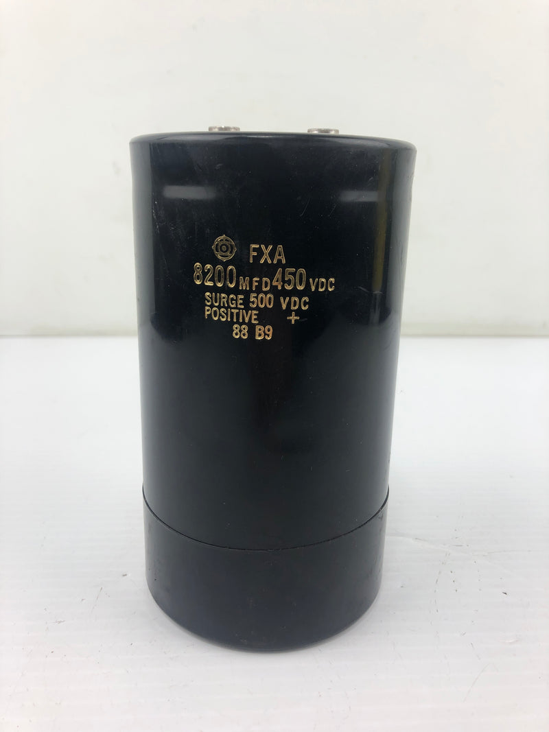 Hitachi FXA Capacitor 8200 MFD 450 VDC 88 B9