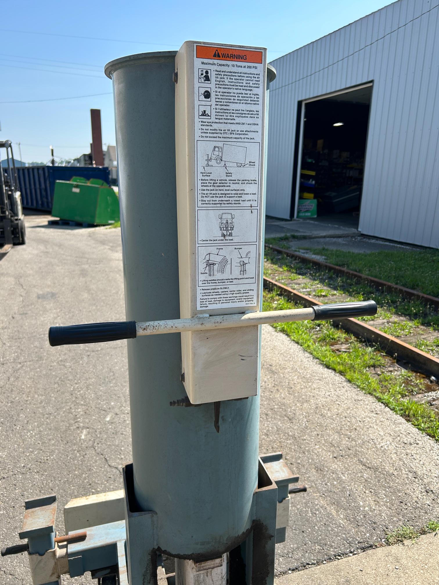 SPX OTC 1590 10 Ton Air Lift Heavy Duty Bumper Jack