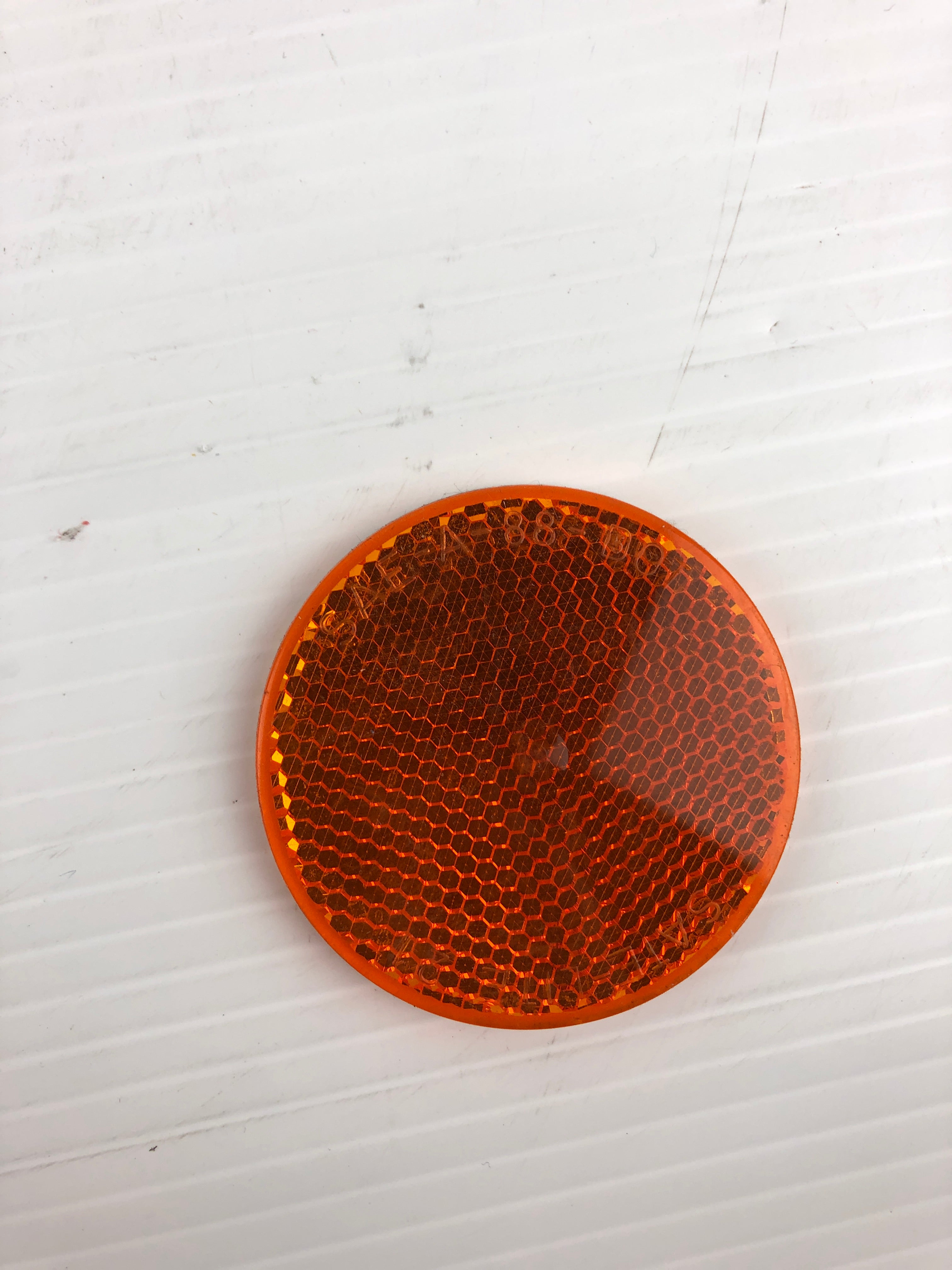 Sate-Lite 21 SAE-A-88-DOT Round Orange Reflector Peel & Stick - Lot of 23