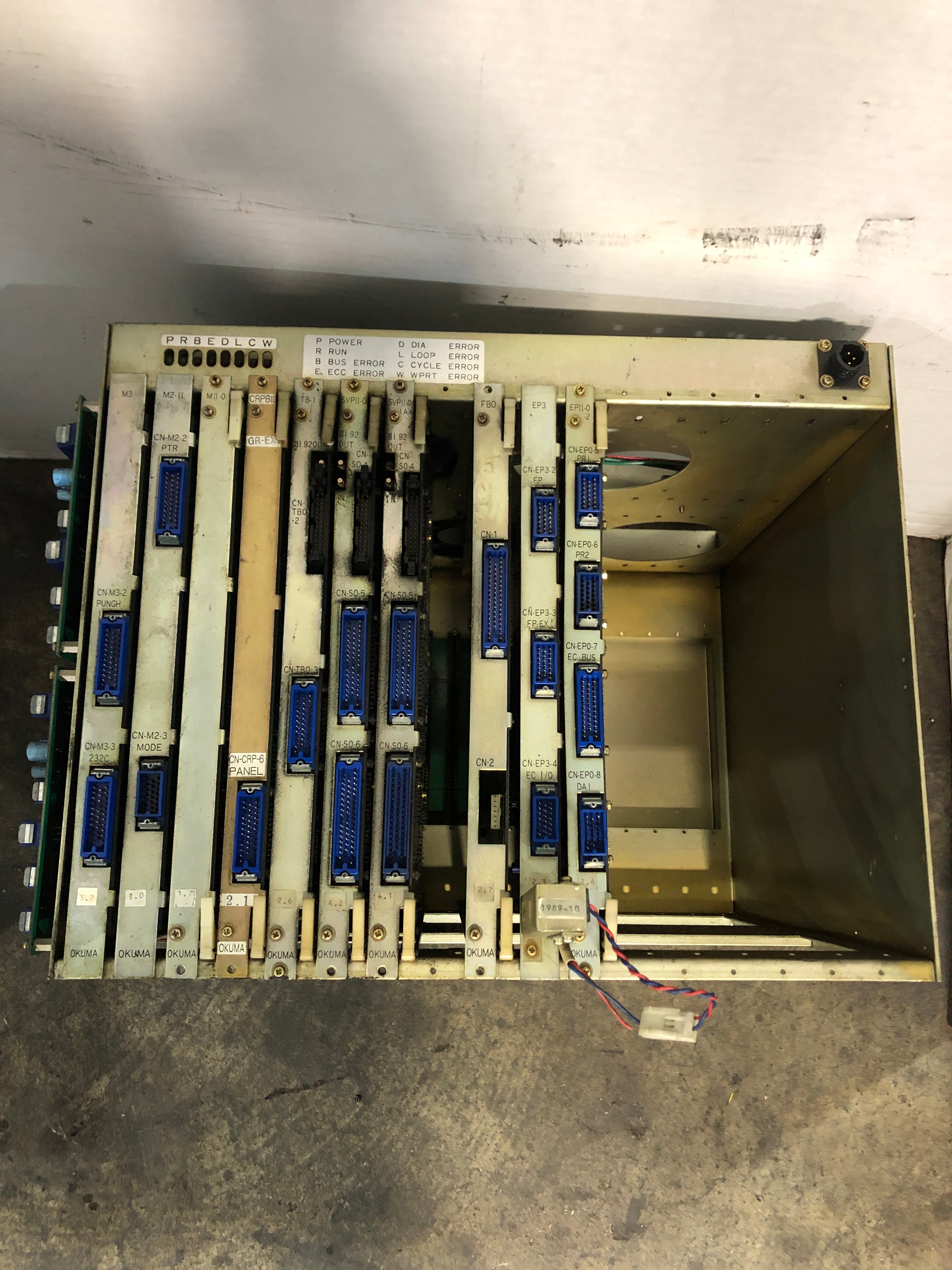 Okuma Circuit Board Assembly PLC Rack 17 Slots / 10 Boards M3 M2-II MII-0
