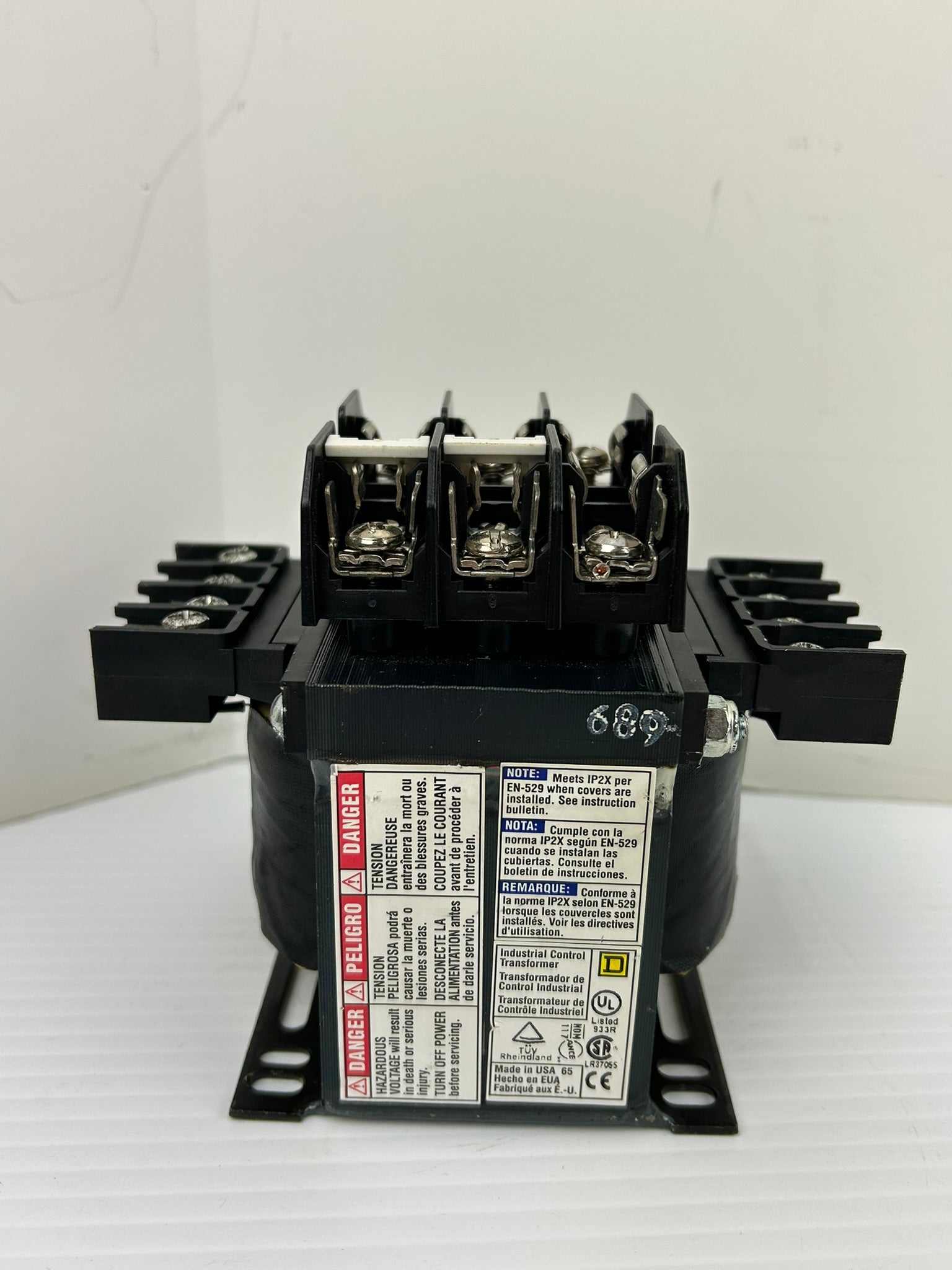 Square D 9070TF250D1 Transformer 0.25kVA with LR21455 Fuse Holder 600V 30A