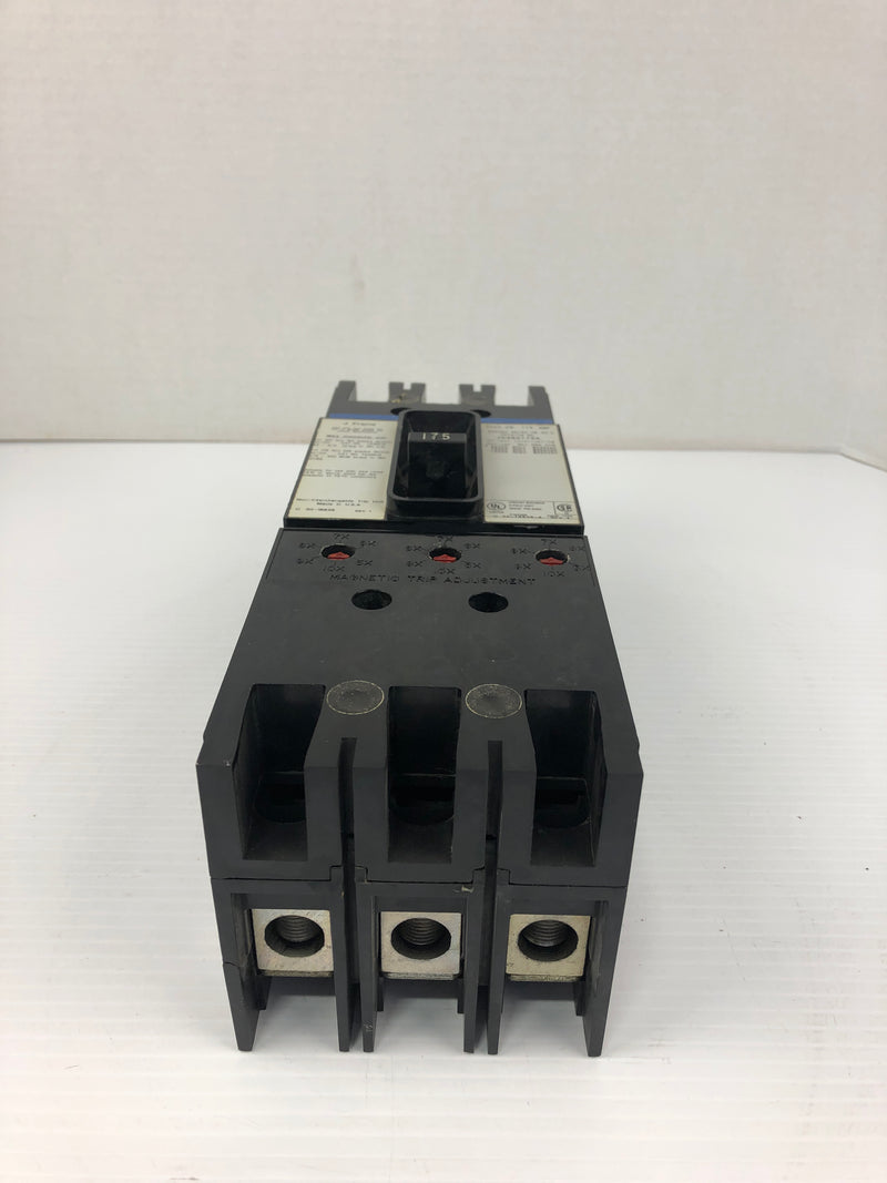 Thomas & Betts JS360175A Circuit Breaker Type: JS Frame: J 600VAC 175A 3P