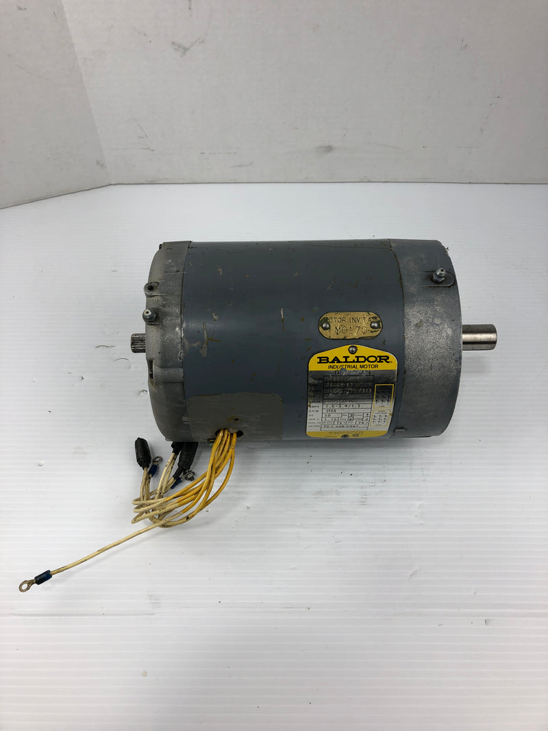 Baldor VM3546T Industrial Motor 1 HP 1725 RPM 3PH 143TC Frame