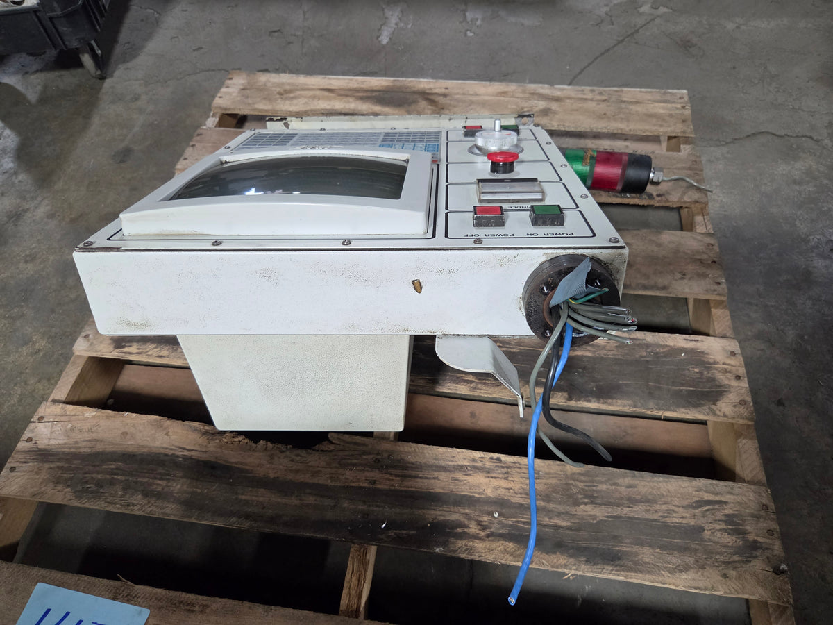 Haas VF-0 CNC Mill Operator Control Panel CRT Display Keyboard with Light Tower