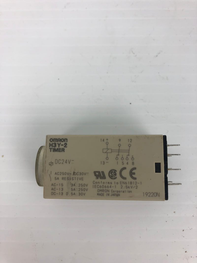 Omron H3Y-2 Timer Relay AC250V~DC30V 250V 5A