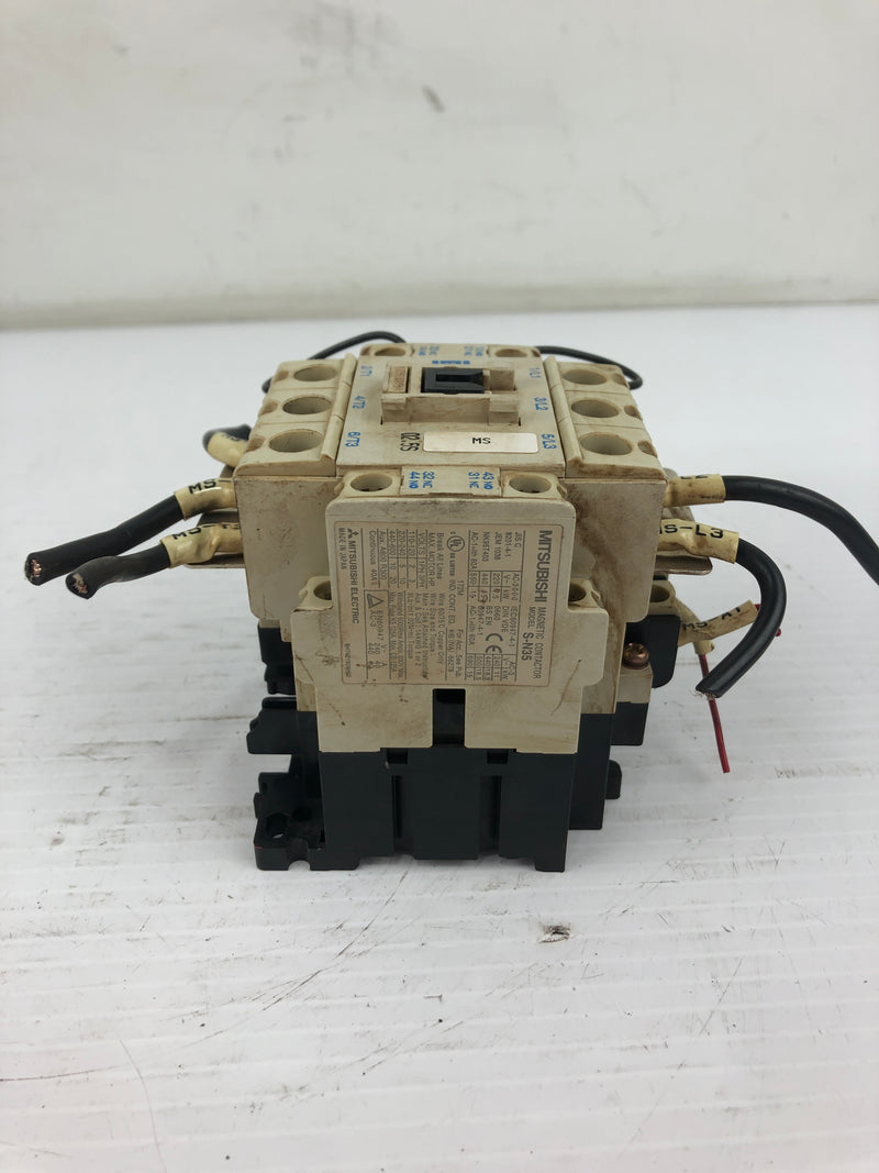 Mitsubishi S-N35 Magnetic Contactor 60 Amp