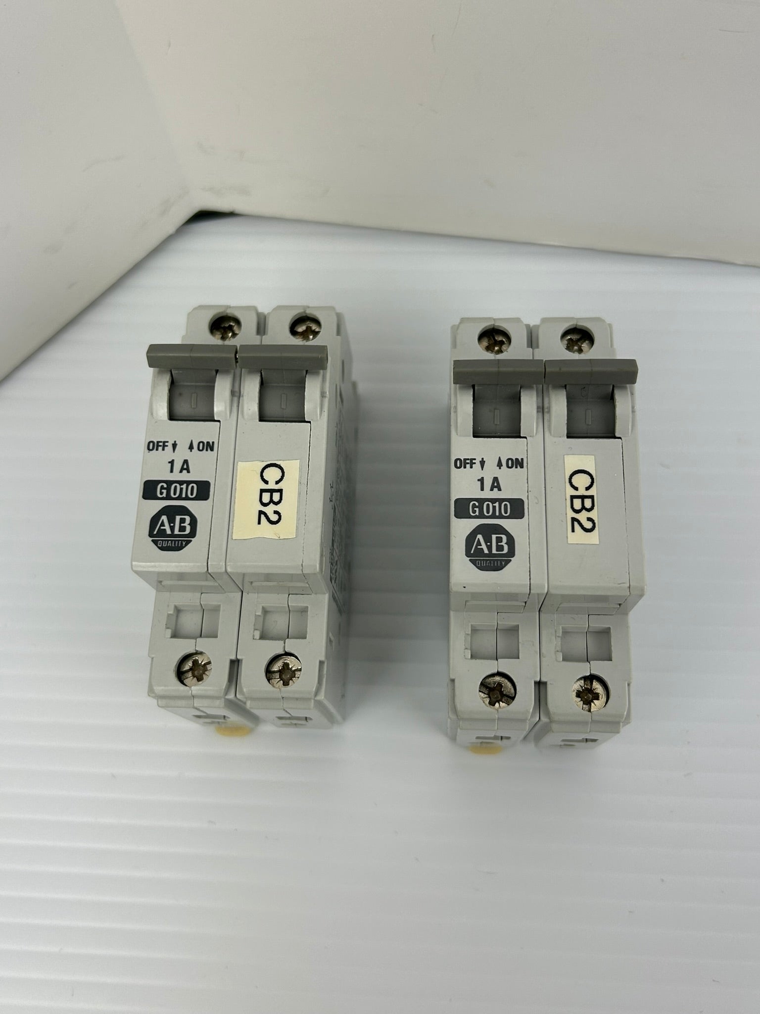 Allen-Bradley 1492-CB2 Circuit Breaker G010 Series B 1A 2P - Lot of 2