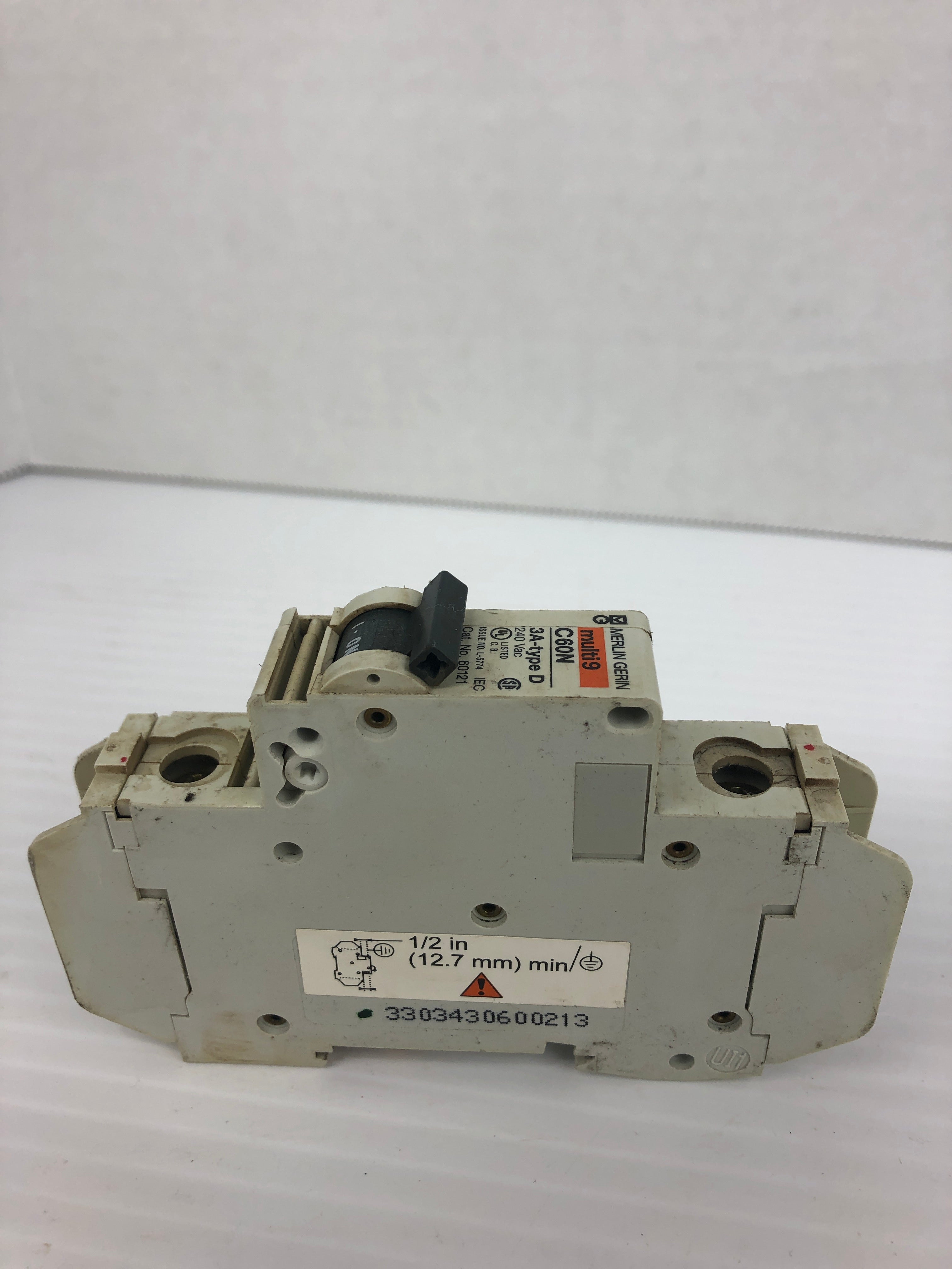 Merlin Gerin C60N Circuit Breaker Multi 9 Type D 3A 1P