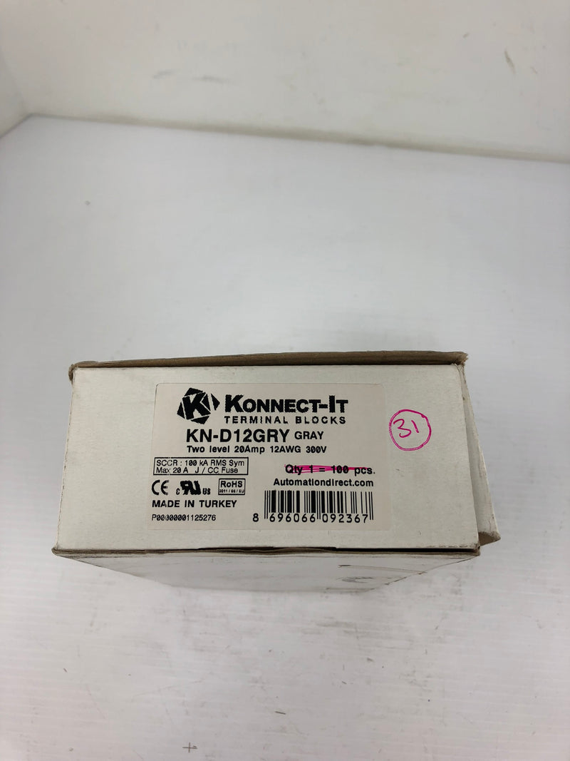 Konnect-IT KN-D12GRY Terminal Blocks - Lot of 31