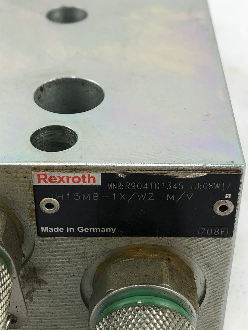 Rexroth IH15MB-1X/WZ-M/V Valve Block Base R904101345