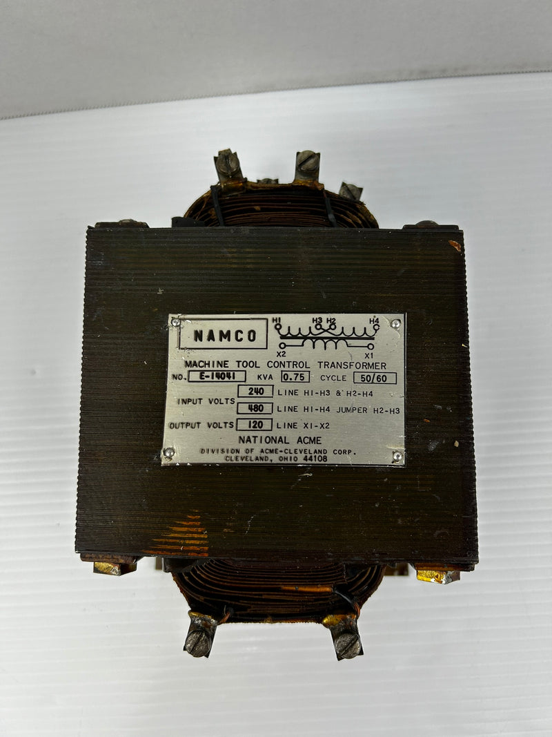 Namco E-140414 National ACME Control Transformer 0.75KVA 480V 50/60Hz