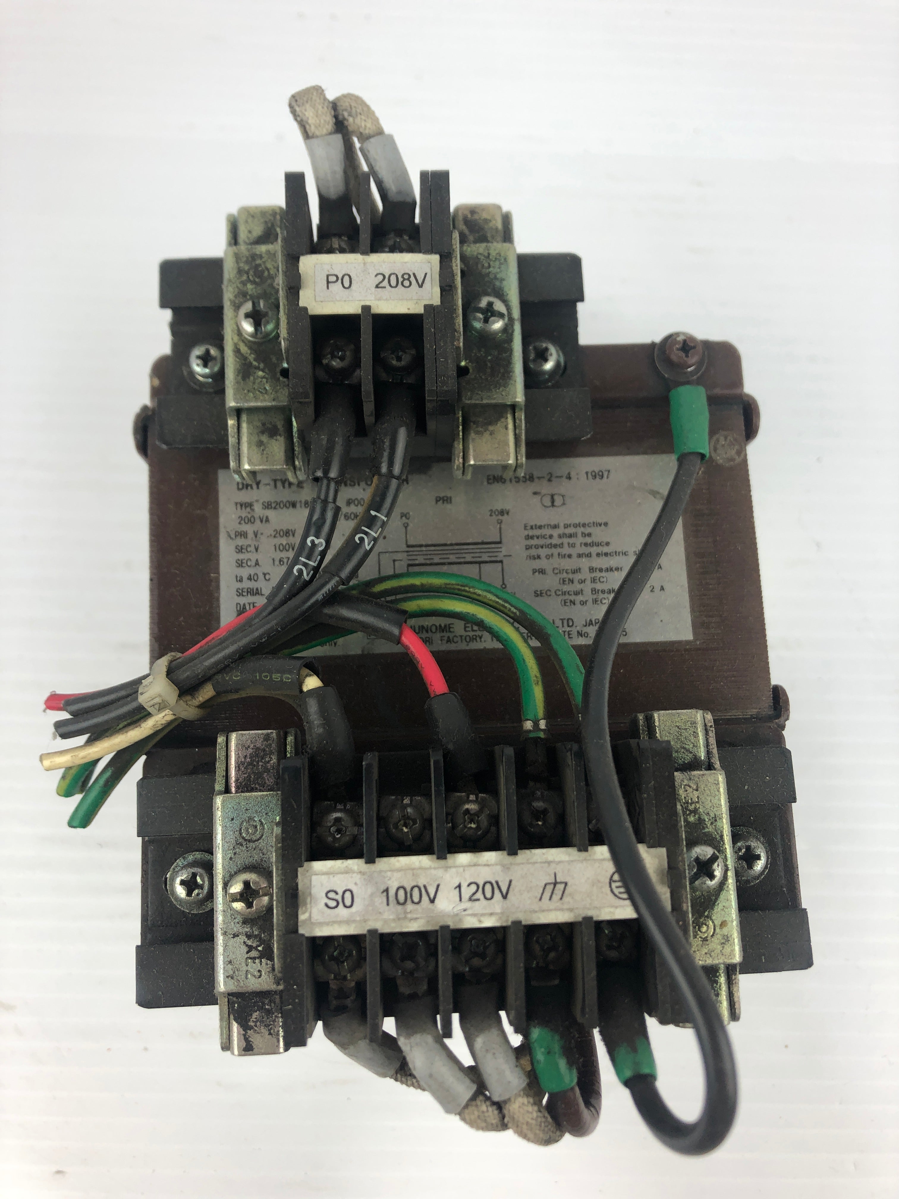 Nunome SB200W18K Transformer 200VA 1 PH