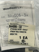 Woodhead L.P. 8A4006-32 Attachable Micro Change Straight Male - Lot of 2