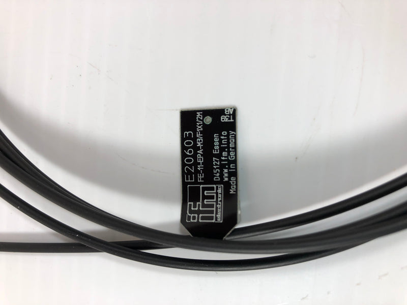 1 Cable - IFM Efector 200 Fiber Optics E20603 FE-11-EPA-M3/F1X1/2M