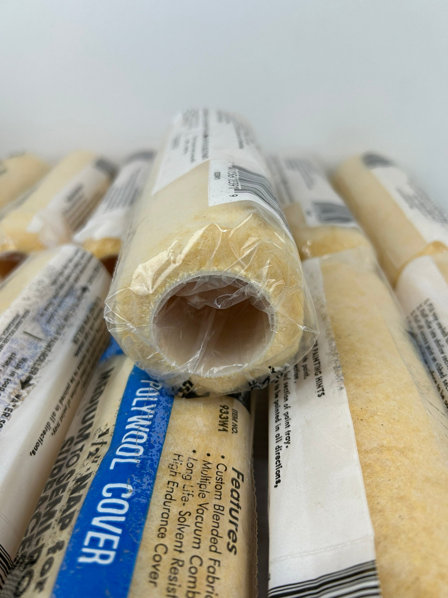 Professional Choice 933W1 Polywool Cover 1/2" Nap x 9" Paint Roller - Lot of 12