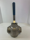 CF8M 800WOG 3-Way Valve RPTFE