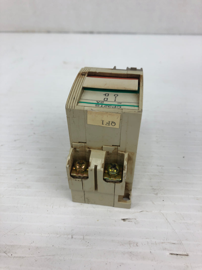 Mitsubishi CP32TS Circuit Breaker Protector 250V 2A 2P 50/60Hz - No Covers